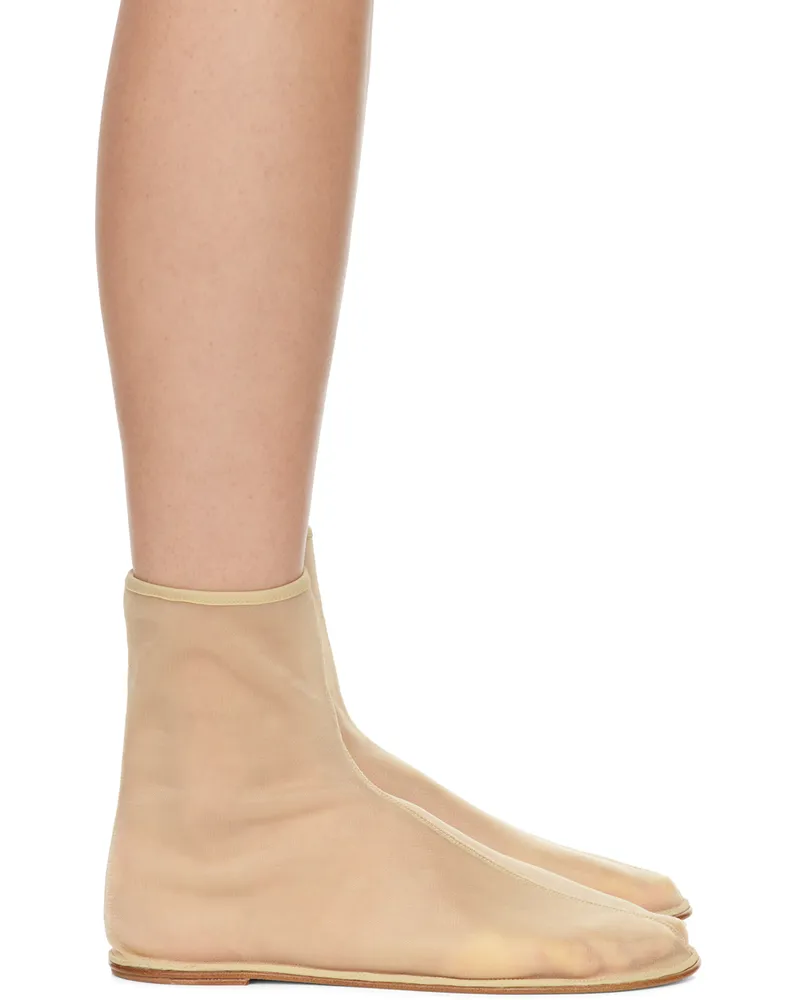 The Row Beige Sock Boots Nude