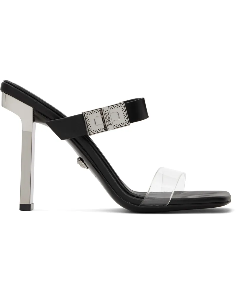 Versace Black Medusa Heeled Sandals 1b00p-black-palladiu