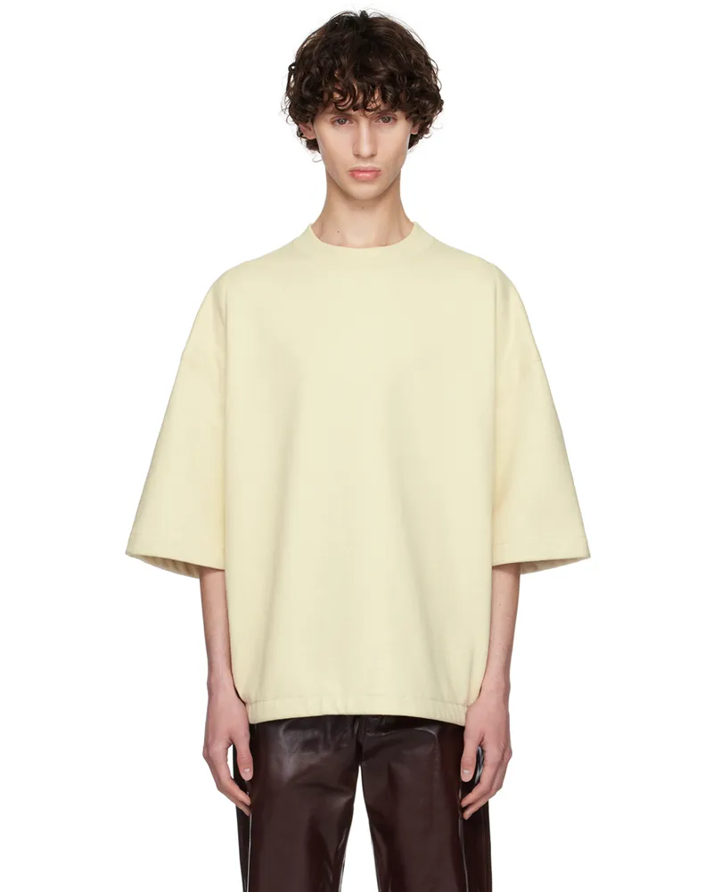 Jil Sander Yellow Padded Shoulders T-Shirt 748