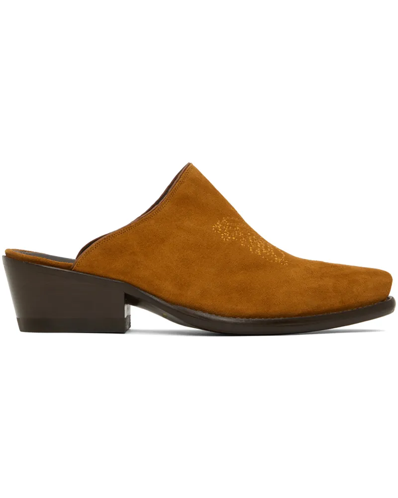 NEEDLES Brown Papillon Mules A-brown