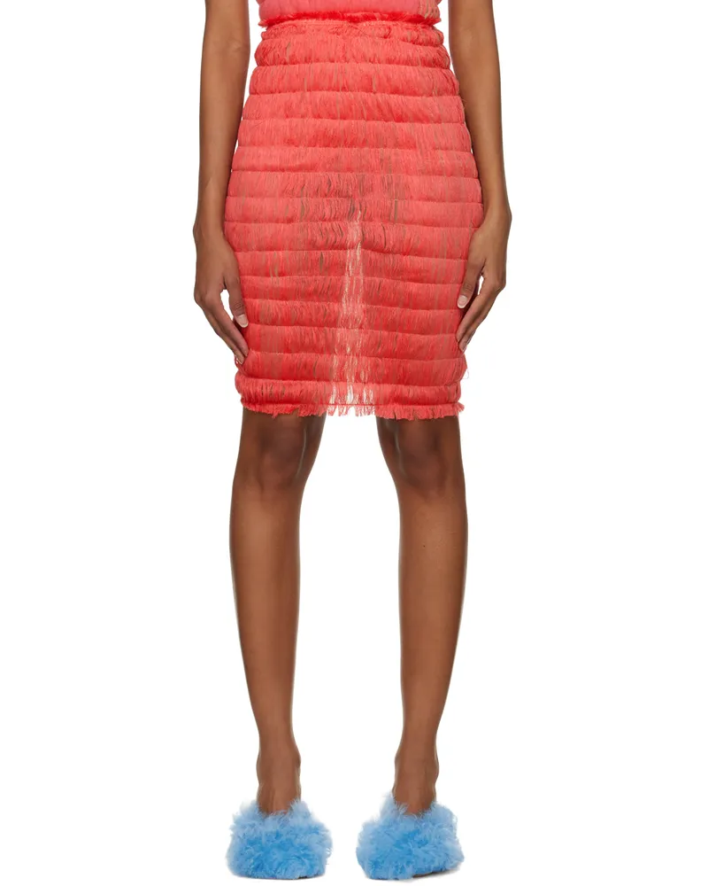 Constança Entrudo Pink Shirred Miniskirt Pink