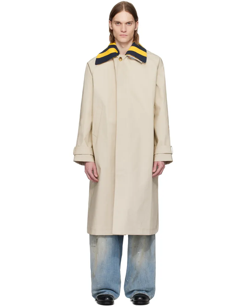 Charles Jeffrey Loverboy Beige Doctors Mac Coat Beige