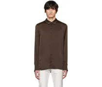 Brown Semi-Sheer Shirt