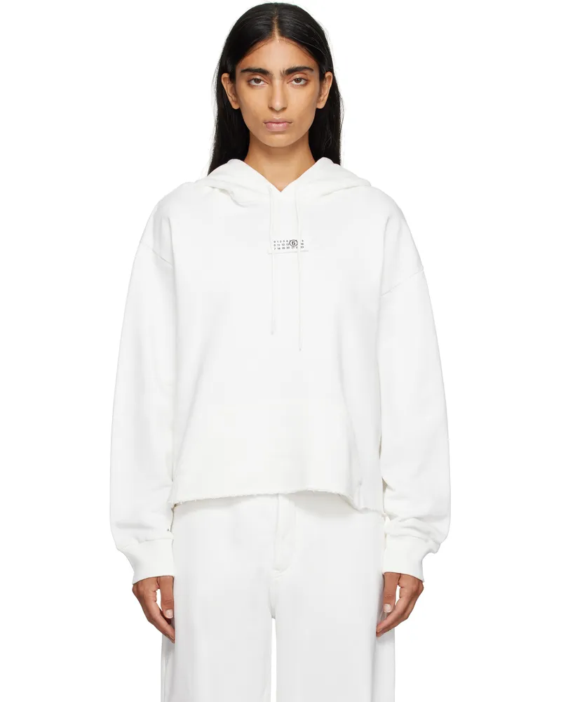 Maison Margiela White Logo Patch Hoodie 101