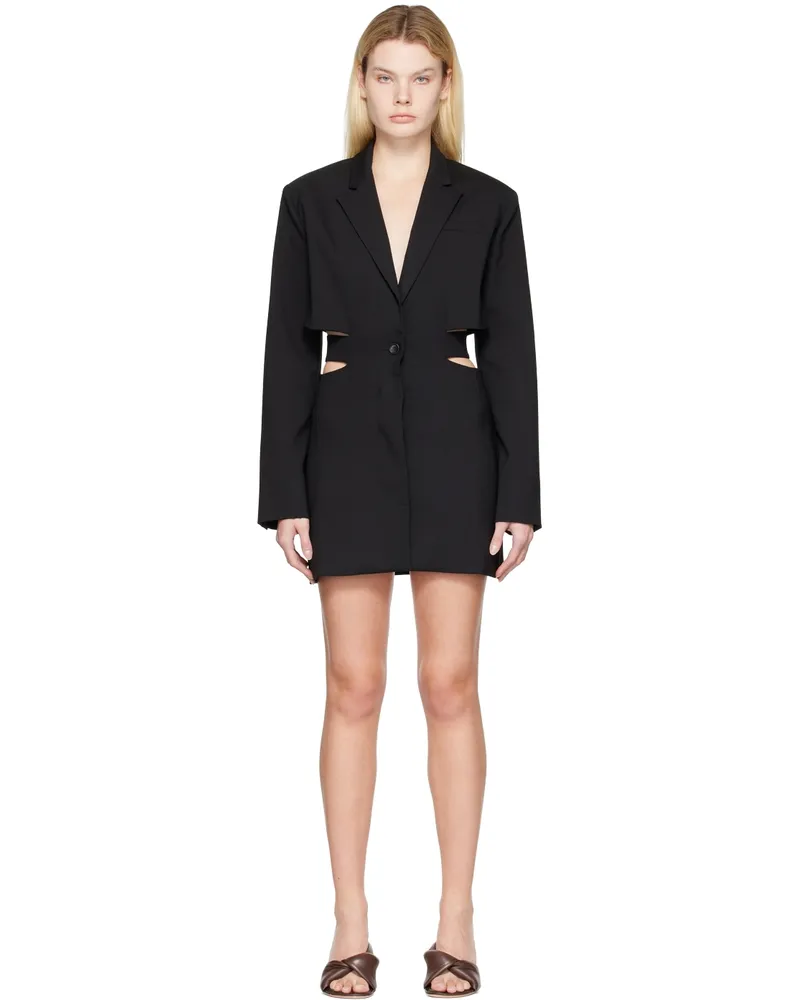 Jacquemus Black 'La Robe Bari' Minidress 990