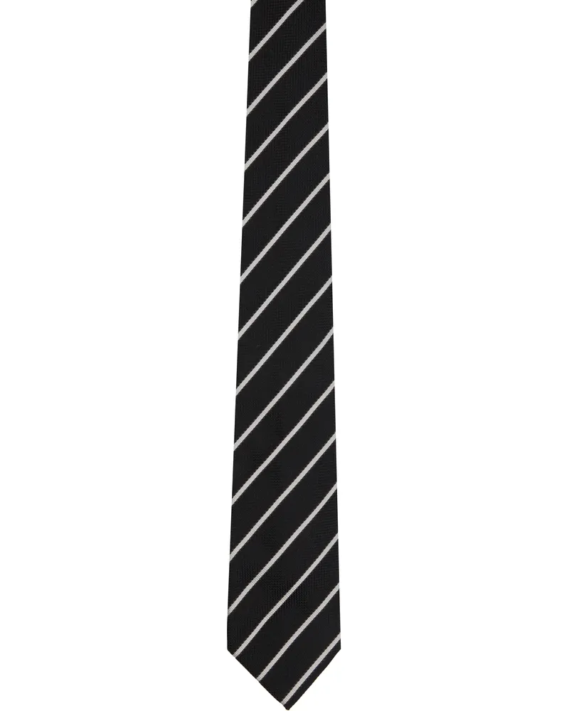 Tom Ford Black Alternate Weave Regimental Tie Lb999black
