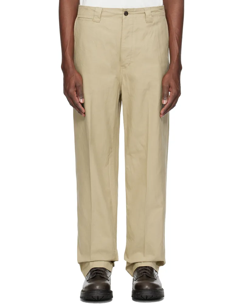 Visvim Beige Wide Chino Trousers Beige