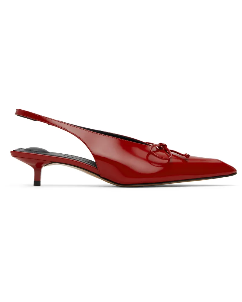 Jacquemus Red La Croisière 'The low Cubisto slingbacks' Heels 471