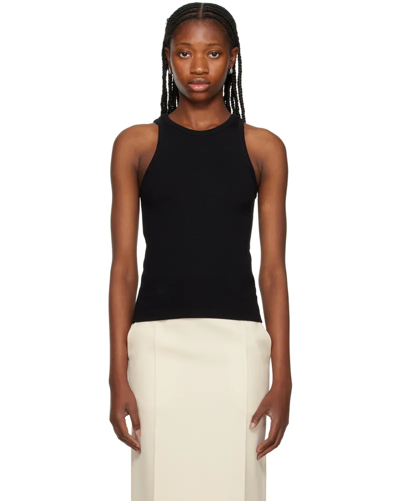 Esse Studios Black Rib Tank Top Black