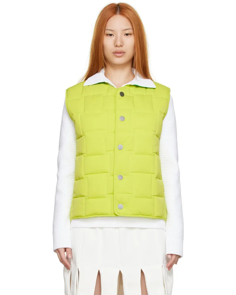 Bottega Veneta Green Nylon Vest 7214