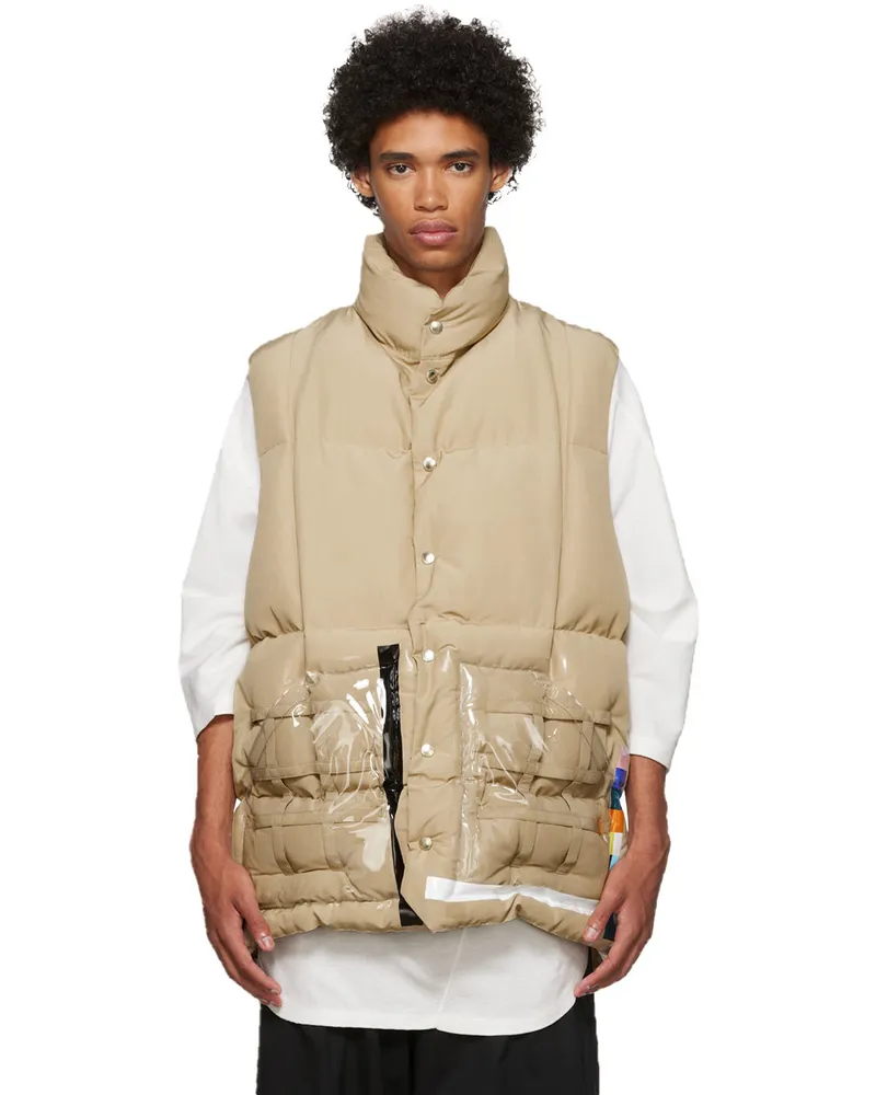 TheSoloIst Tan Mountain Vest Beige
