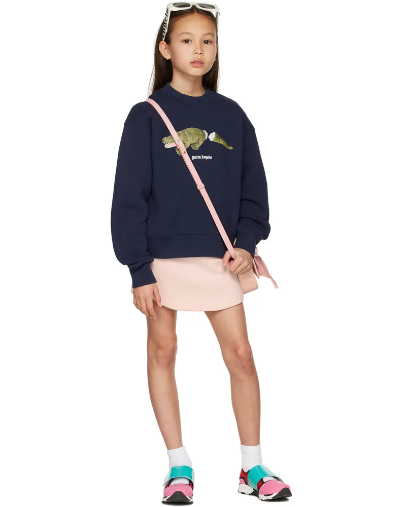 Palm Angels Kids Pink Logo Skirt Pink