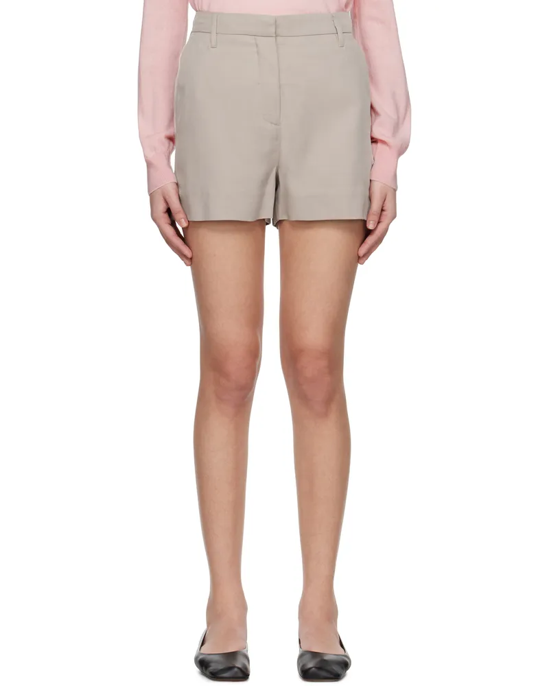 ROTATE Birger Christensen Gray Suiting Bermuda Shorts 1675