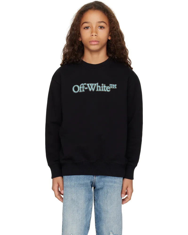 OFF-WHITE Kids Black Big Bookish Sweatshirt Black
