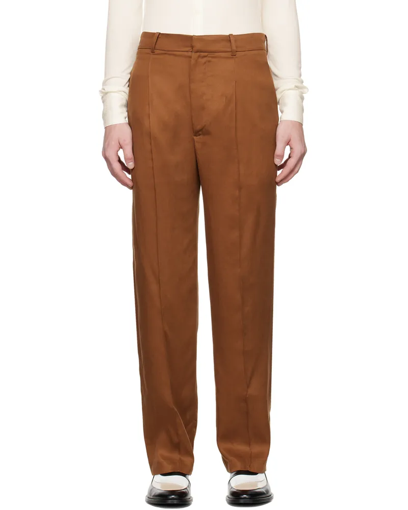 Carlota Barrera Brown Tailored Trousers Brown