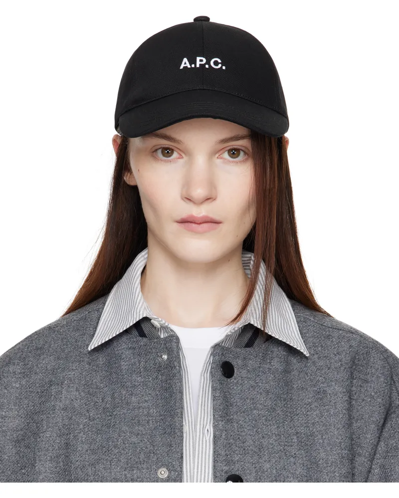 A.P.C. Black Charlie Baseball Cap Lzz