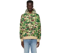 Green Art Camo Shark Hoodie