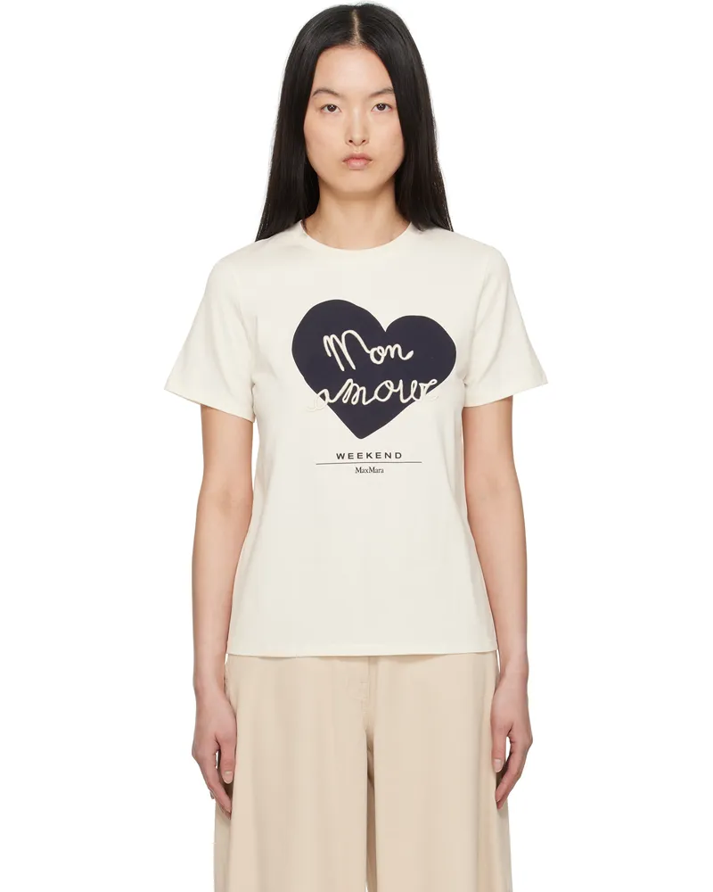 Max Mara Off-White Vello T-shirt 005