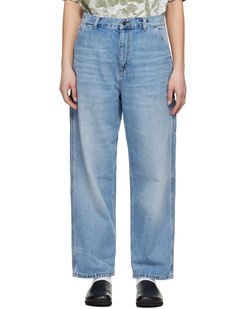Carhartt WIP Blue Brandon Single Knee Jeans Blue
