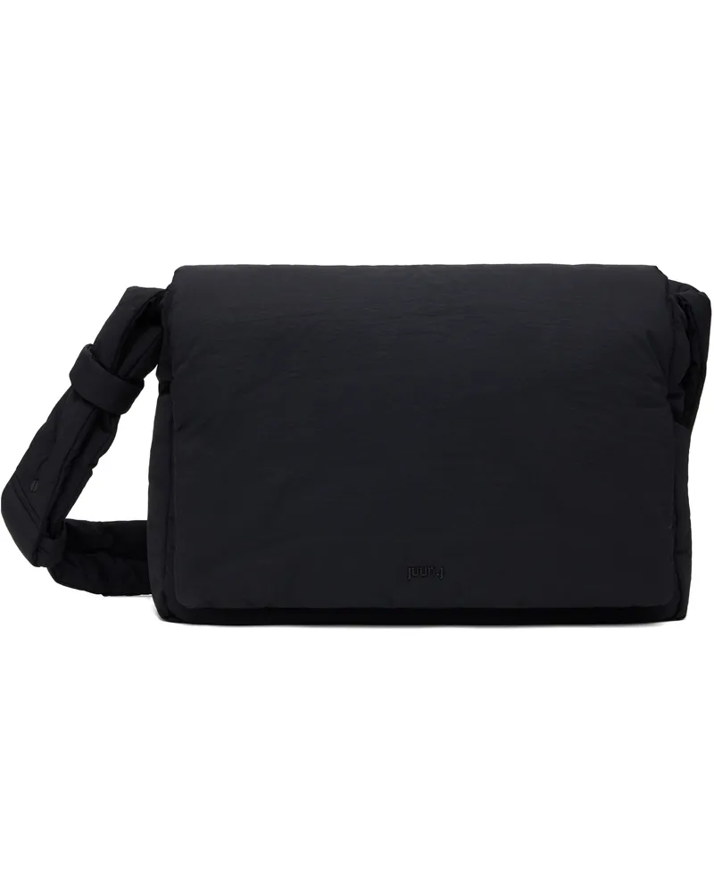 JUUN.J Black Large Padded Nylon Bag 5