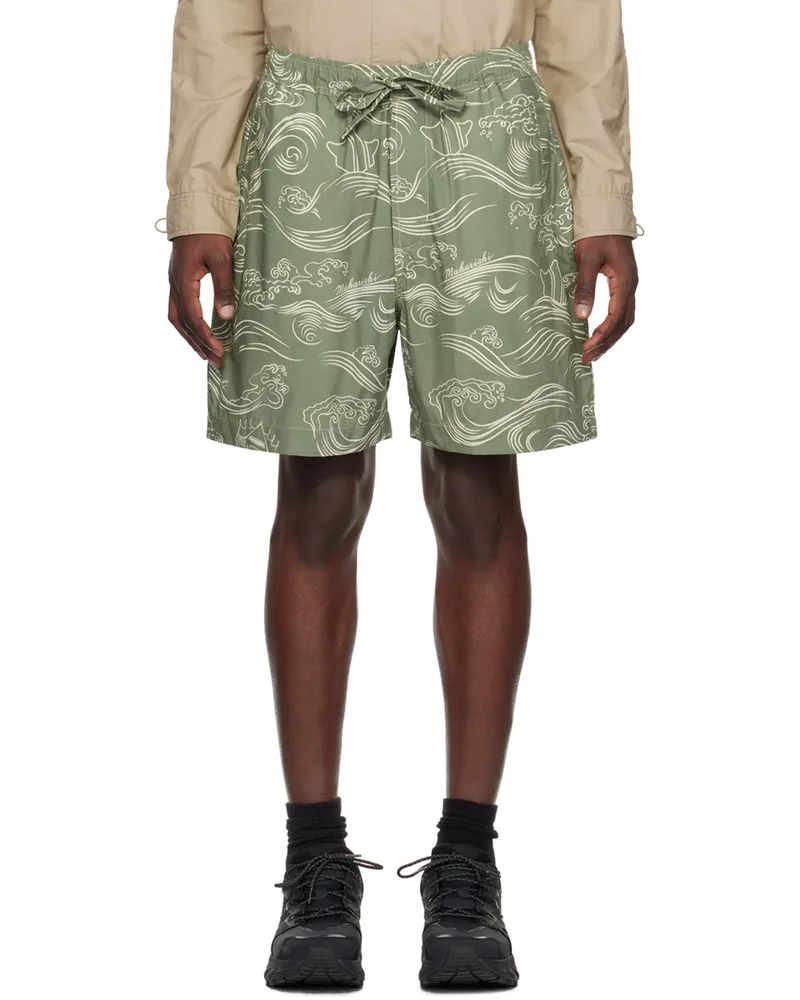 maharishi Green Songkran Shorts Olive