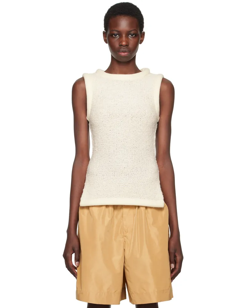 STAUD Off-White Aerin Tank Top Ivy