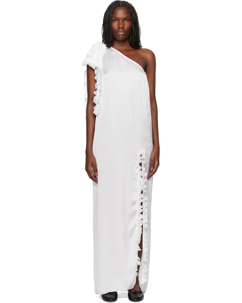 Kika Vargas SSENSE Exclusive White Aretha Maxi Dress White