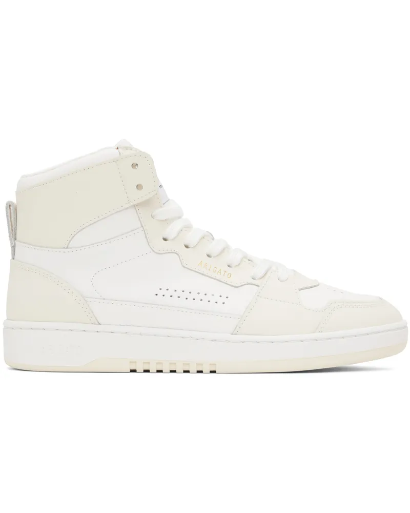 Axel Arigato White & Beige Dice Hi Sneakers White