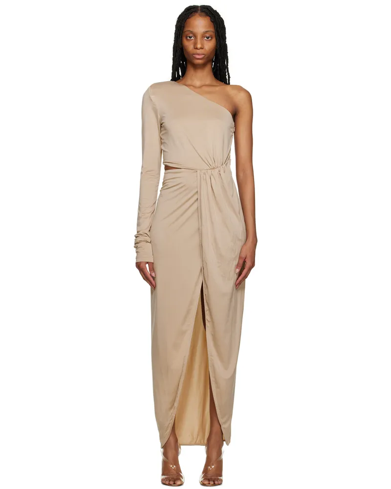 GAUGE81 Beige Suani Maxi Dress Quicksand