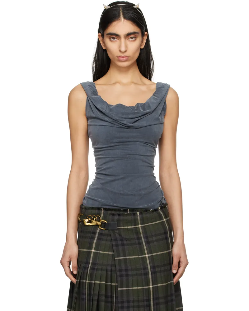 Vivienne Westwood Navy Ginnie Jersey Top K418