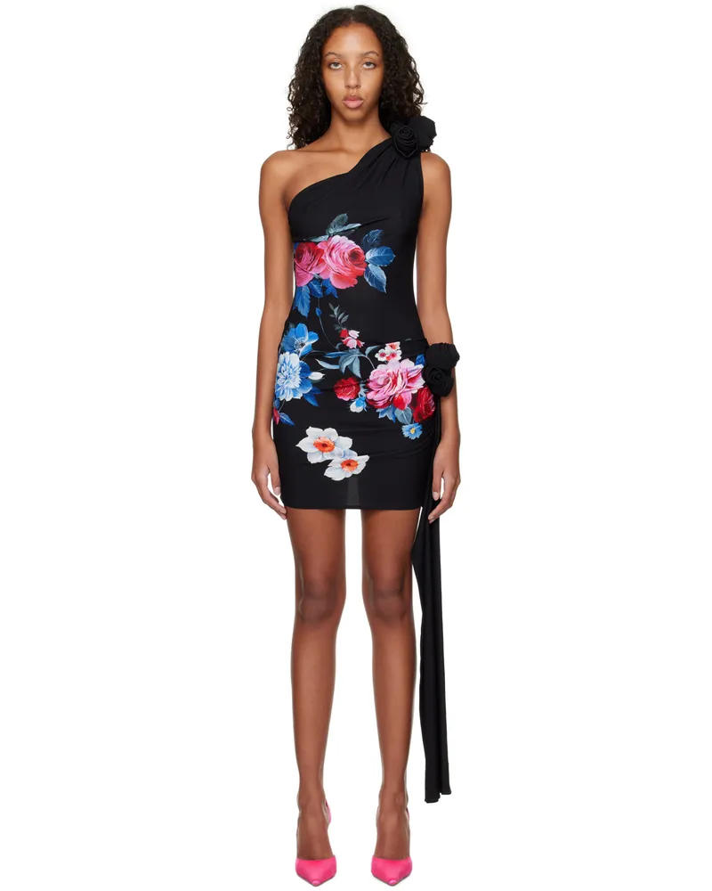 Magda Butrym Black Sash Minidress Black
