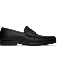 Ferragamo Black Signature Loafers Nero