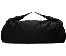 Black Tech Nylon Large Shell Bag