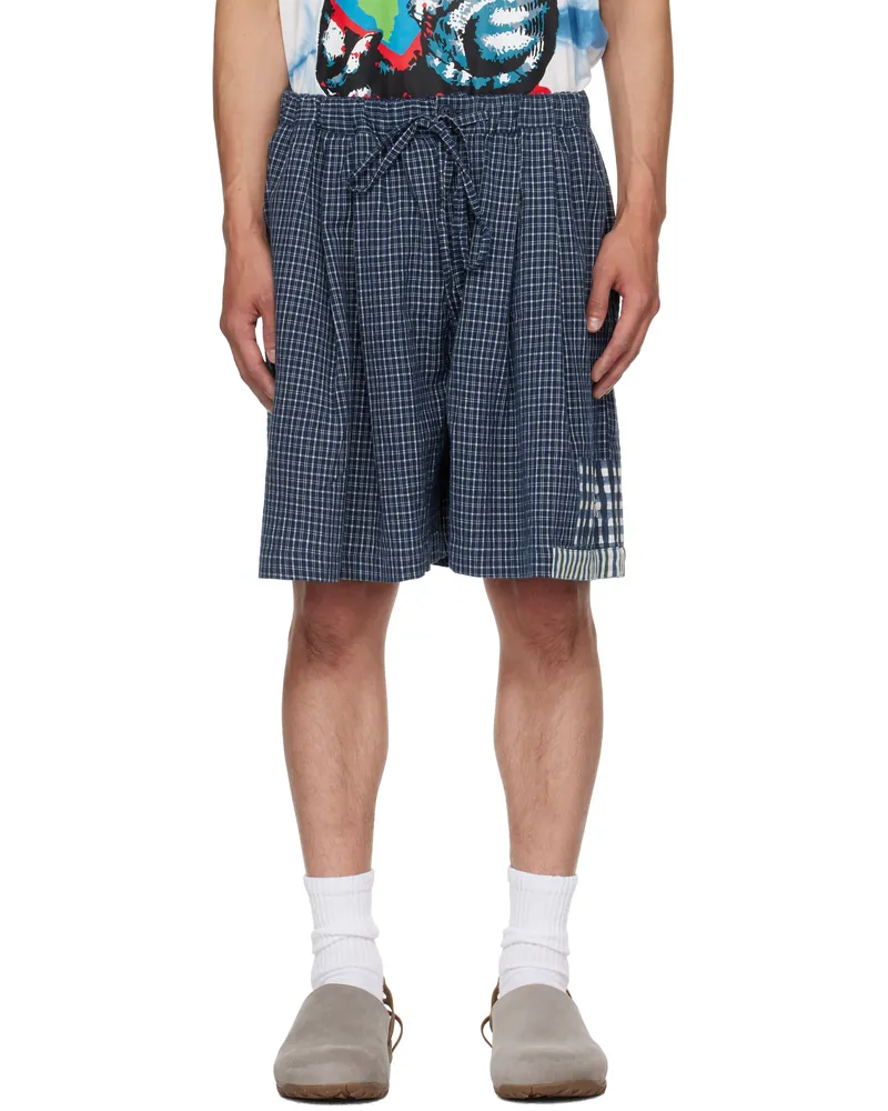 STORY mfg. Indigo Bridge Shorts Indigo