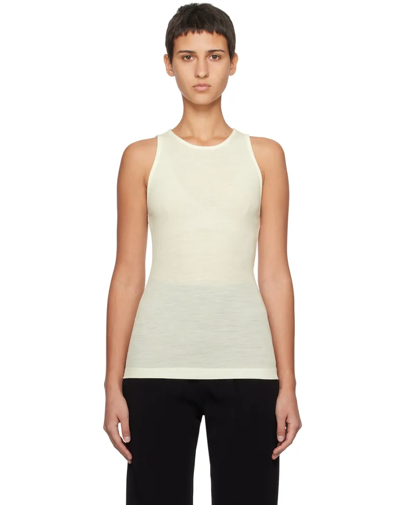 BITE Studios Off-White Crewneck Tank Top Off