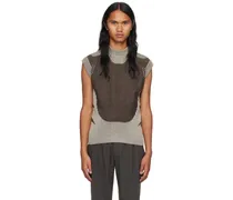 Gray Plated Vest