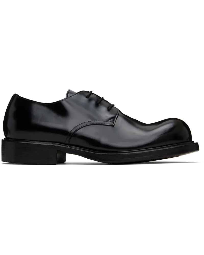 Acne Studios Black Lace-Up Leather Derbys 900