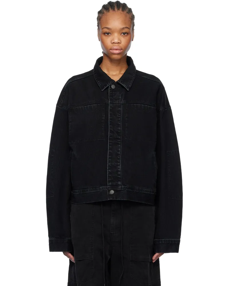 Entire Studios Black Gem Denim Jacket Magnetite