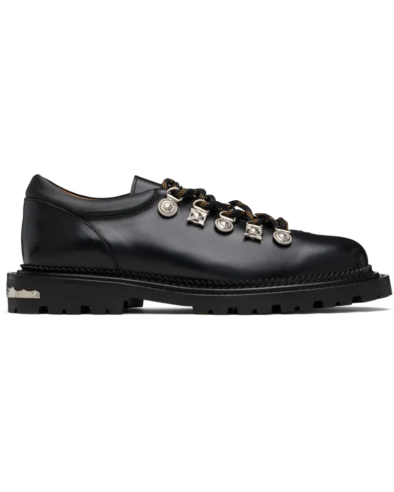 Toga Black Leather AJ1425 Derbys Black