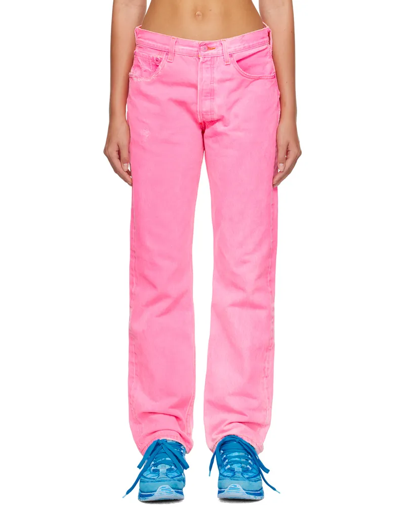 NotSoNormal Pink High Jeans Neon