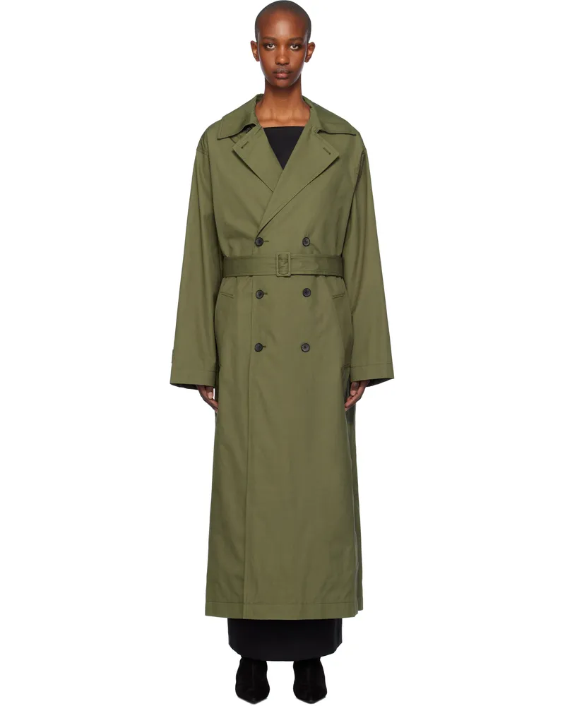 La Collection Khaki Marike Trench Coat Forest