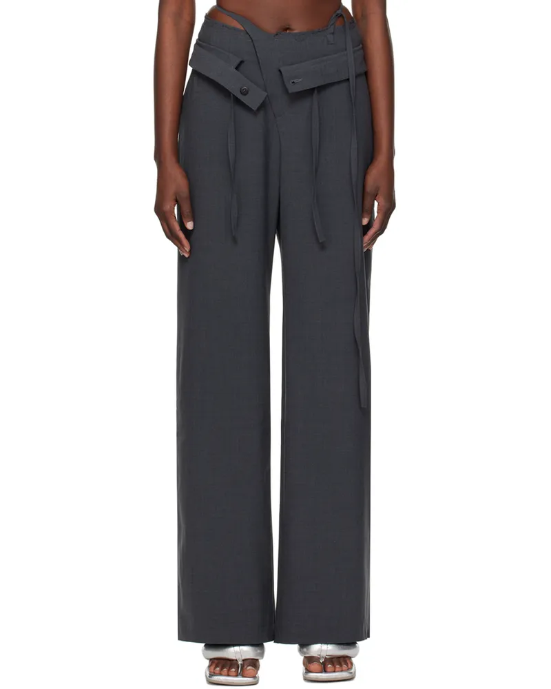 OTTOLINGER SSENSE Exclusive Gray Trousers Anthracite