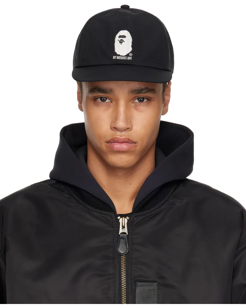 BAPE Black Gore-Tex Wind Stopper Panel Cap Blk-black