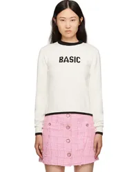 GCDS Off-White Intarsia Sweater White