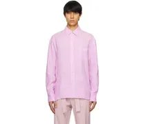 Pink Dropped Shoulder Shirt