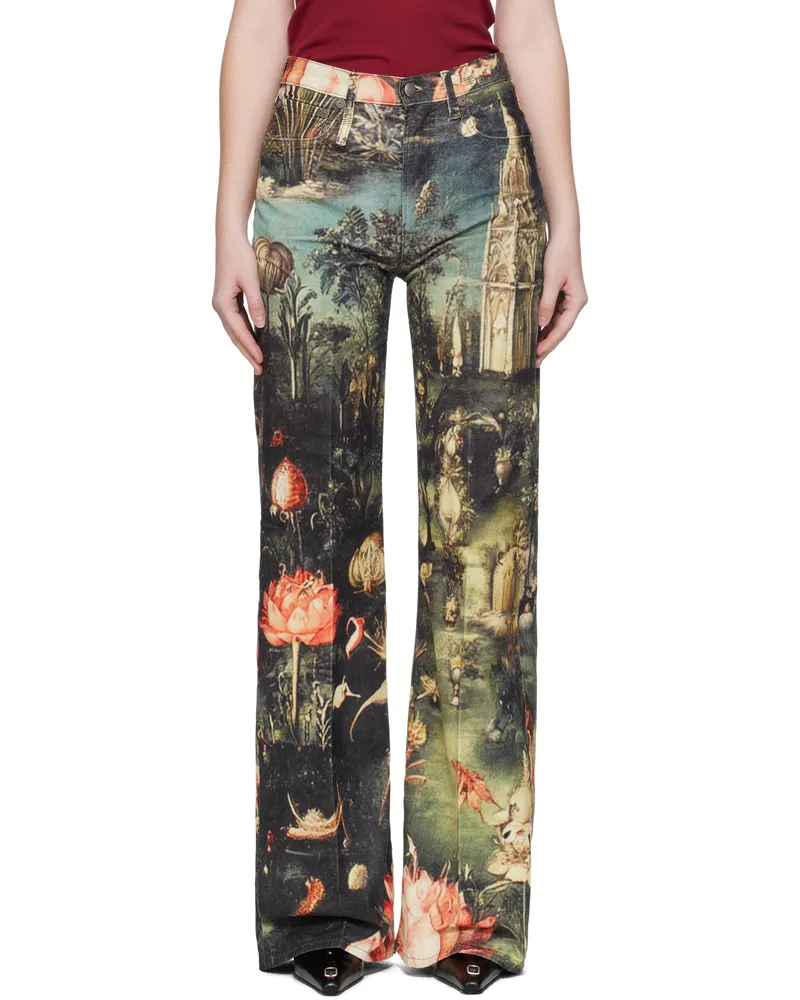 R13 Multicolor Flare Jeans Eden