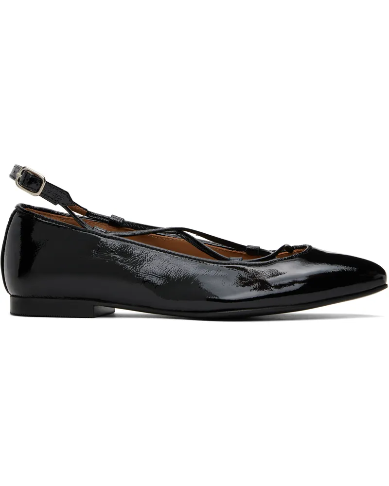 A.P.C. Black Katie Ballerina Flats Lzz
