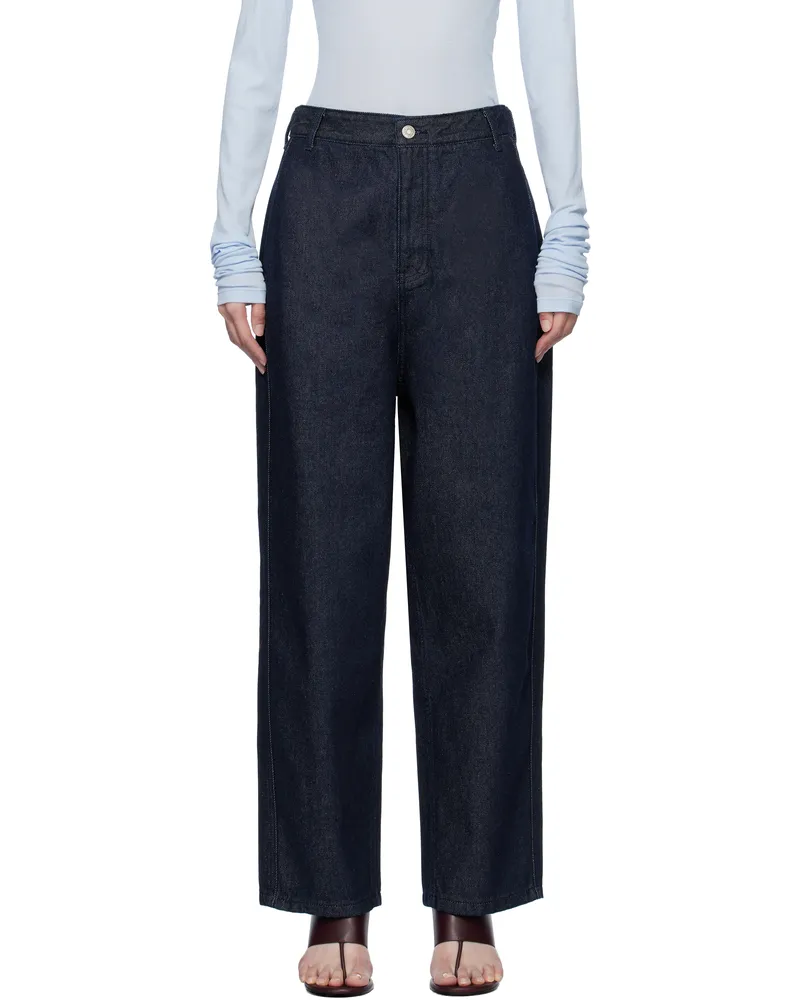 LE 17 SEPTEMBRE Blue Curved Jeans Indigo