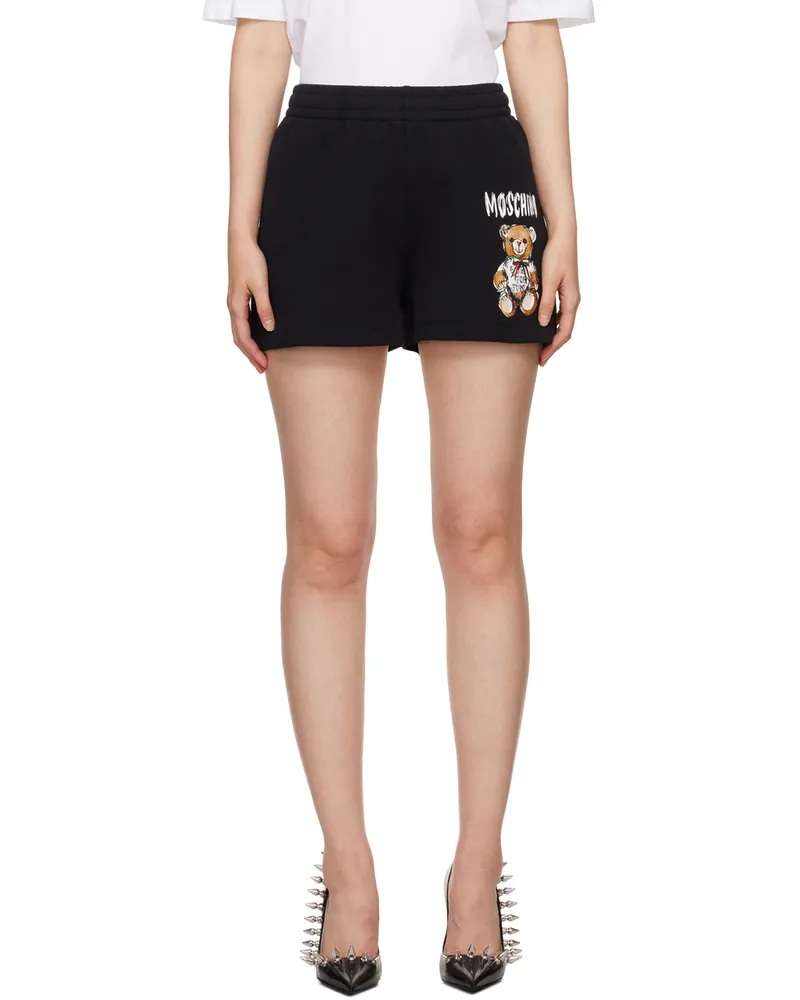 Moschino Black Archive Teddy Bear Shorts V1555