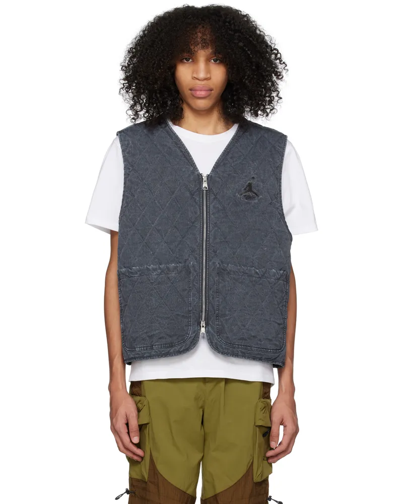 Nike Gray Flight Heritage Vest Black